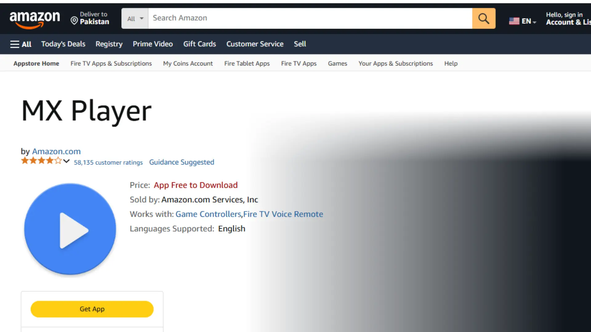 Amazon Mx Player